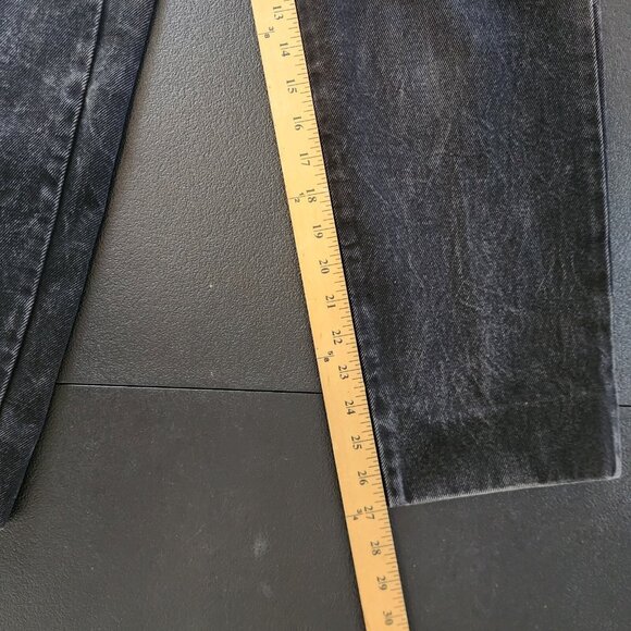 Vintage EXP Jeans No. 128 Black Made USA Denim Casual Mom Hi-Rise Womens 5 EUC - Picture 14 of 14